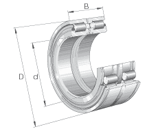 Bạc đạn đũa thẳng (cylindrical roller bearing)